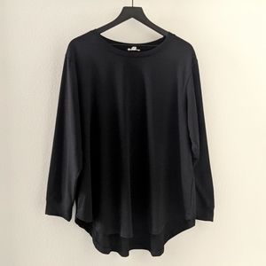 2X Jane and Delancey Black Long Sleeved Shirt